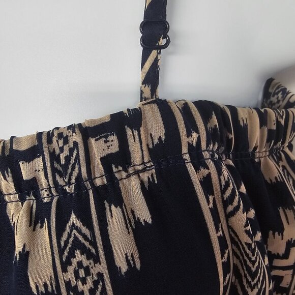 Rue21 Blue Taupe Aztec Southwestern Sleeveless Dress Hi-Low Hem M - Picture 7 of 13